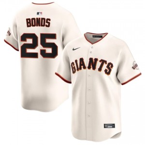 Barry Bonds #25 San Francisco Baseball Jersey | Iconic Men Cream Embroidery Edition 96628467