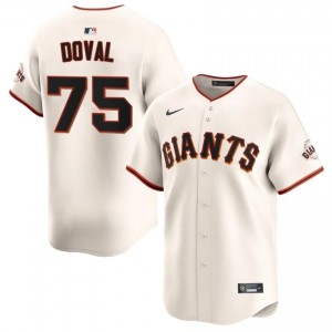 Camilo Doval #75 San Francisco Baseball Jersey | Iconic Men Cream Embroidery Edition 74890708