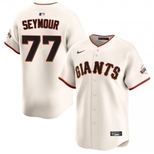 Cream Carson Seymour #77 San Francisco Giants Baseball Embroidery Jersey | Iconic Men Fit 39513521