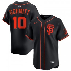 Black Casey Schmitt #10 San Francisco Giants Baseball Stitch Jersey | Replica Men Fit 96299440