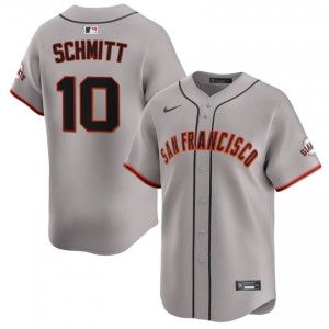 Gray Casey Schmitt #10 San Francisco Giants Baseball Embroidery Jersey | Fresh Men Fit 98630049