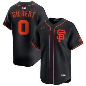 Replica Drew Gilbert #0 Black Baseball Sewn Jersey | Giants Men Collection Edition 10954729