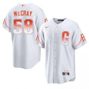 Original Grant McCray #58 White City Connect Baseball Stitched Jersey | Giants Men Collection Edition 39861111
