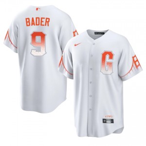 Harrison Bader #9 San Francisco City Connect Baseball Jersey | Original Men White Stitched Edition 75792687