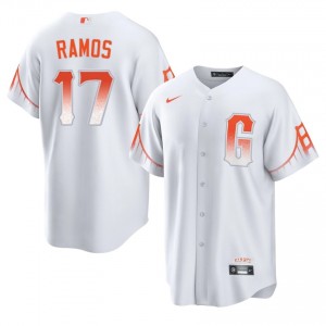 White Heliot Ramos #17 San Francisco Giants Baseball City Connect Stitched Jersey | Original Men Fit 60873267