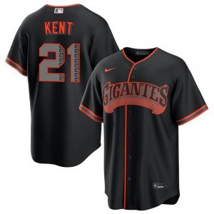 Jeff Kent #21 San Francisco Alternate Baseball Jersey | Fresh Men Black Embroidery Edition 29695551