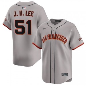 Gray Jung Hoo Lee #51 San Francisco Giants Baseball Embroidery Jersey | Fresh Men Fit 40489943