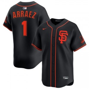 Black Luis Arraez #1 San Francisco Giants Baseball Stitch Jersey | Replica Men Fit 83825883