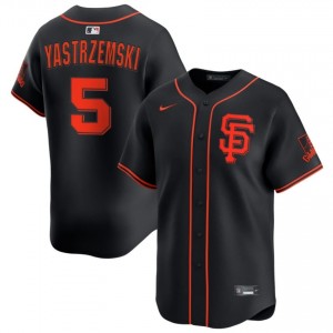 Men Mike Yastrzemski #5 Black Sewn Jersey | SF Replica Baseball Gear 47433929