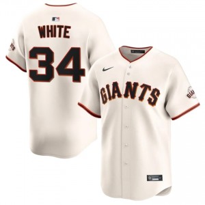 Cream Mitchell White #34 San Francisco Giants Baseball Embroidery Jersey | Iconic Men Fit 22893878