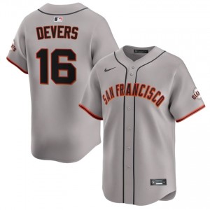 Fresh Rafael Devers #16 Gray Baseball Embroidery Jersey | Giants Men Collection Edition 27652127
