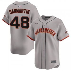 Reiver Sanmartin #48 San Francisco Baseball Jersey | Fresh Men Gray Embroidery Edition 46096062