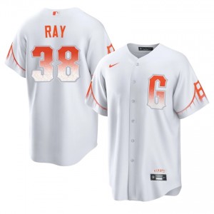 Robbie Ray #38 San Francisco City Connect Baseball Jersey | Original Men White Stitched Edition 81385902