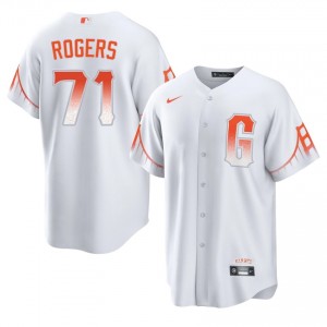 White Tyler Rogers #71 San Francisco Giants Baseball City Connect Stitched Jersey | Original Men Fit 34163495
