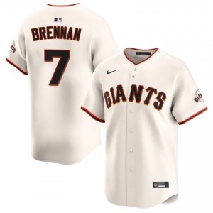 Will Brennan #7 San Francisco Baseball Jersey | Iconic Men Cream Embroidery Edition 79322281