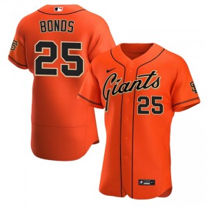 Orange Barry Bonds #25 San Francisco Giants Baseball Stitched Jersey | Authentic Men Fit 26225937