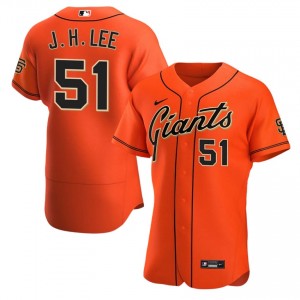 Jung Hoo Lee #51 San Francisco Baseball Jersey | Authentic Men Orange Stitched Edition 23670515