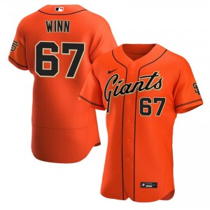 Keaton Winn #67 San Francisco Baseball Jersey | Authentic Men Orange Stitched Edition 83827706