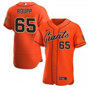 Orange Landen Roupp #65 San Francisco Giants Baseball Stitched Jersey | Authentic Men Fit 22167239