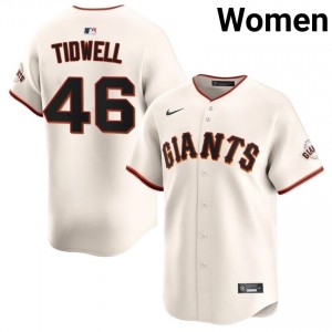 Blade Tidwell #46 San Francisco Baseball Jersey | Exclusive Women Cream Embroidery Edition 59255385