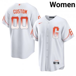 MLB Custom #00 White City Connect Baseball Stitched Jersey | Giants Women Collection Edition 79964802