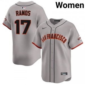 Gray Heliot Ramos #17 San Francisco Giants Baseball Embroidery Jersey | Official Women Fit 88867977