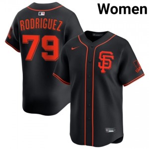 Premium Jesus Rodriguez #79 Black Baseball Sewn Jersey | Giants Women Collection Edition 67155258