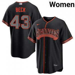 MLB Tristan Beck #43 Black Alternate Baseball Stitched Jersey | Giants Women Collection Edition 15381475