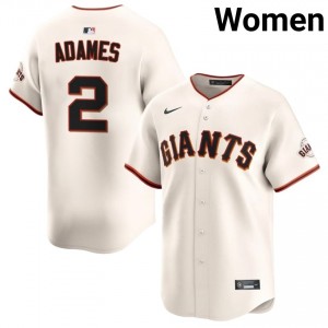 #2 Willy Adames Exclusive Women Baseball Jersey | SF Giants Cream Fan Gear 78586285