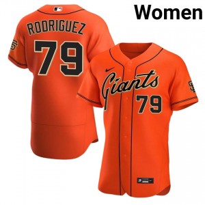 #79 Jesus Rodriguez Pro-Grade Women Baseball Jersey | SF Giants Orange Fan Gear 17082627