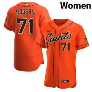 Tyler Rogers #71 San Francisco Baseball Jersey | Pro-Grade Women Orange Stitched Edition 36973749