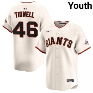 Cream Blade Tidwell #46 San Francisco Giants Baseball Embroidery Jersey | Professional Youth Fit 26059533