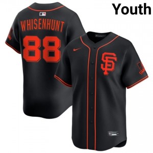 #88 Carson Whisenhunt Licensed Youth Baseball Jersey | SF Giants Black Fan Gear 18393362