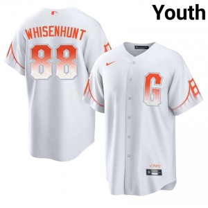 Durable Carson Whisenhunt #88 White City Connect Baseball Stitched Jersey | Giants Youth Collection Edition 90484494