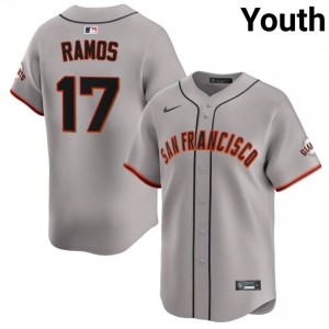 #17 Heliot Ramos Classic Youth Baseball Jersey | SF Giants Gray Fan Gear 58624931
