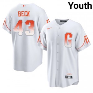 Durable Tristan Beck #43 White City Connect Baseball Stitched Jersey | Giants Youth Collection Edition 12646908