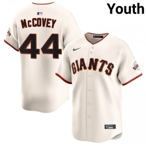 Willie McCovey #44 San Francisco Baseball Jersey | Professional Youth Cream Embroidery Edition 23197962