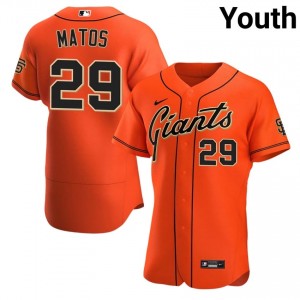 Luis Matos #29 San Francisco Baseball Jersey | Elite Youth Orange Stitched Edition 47960411